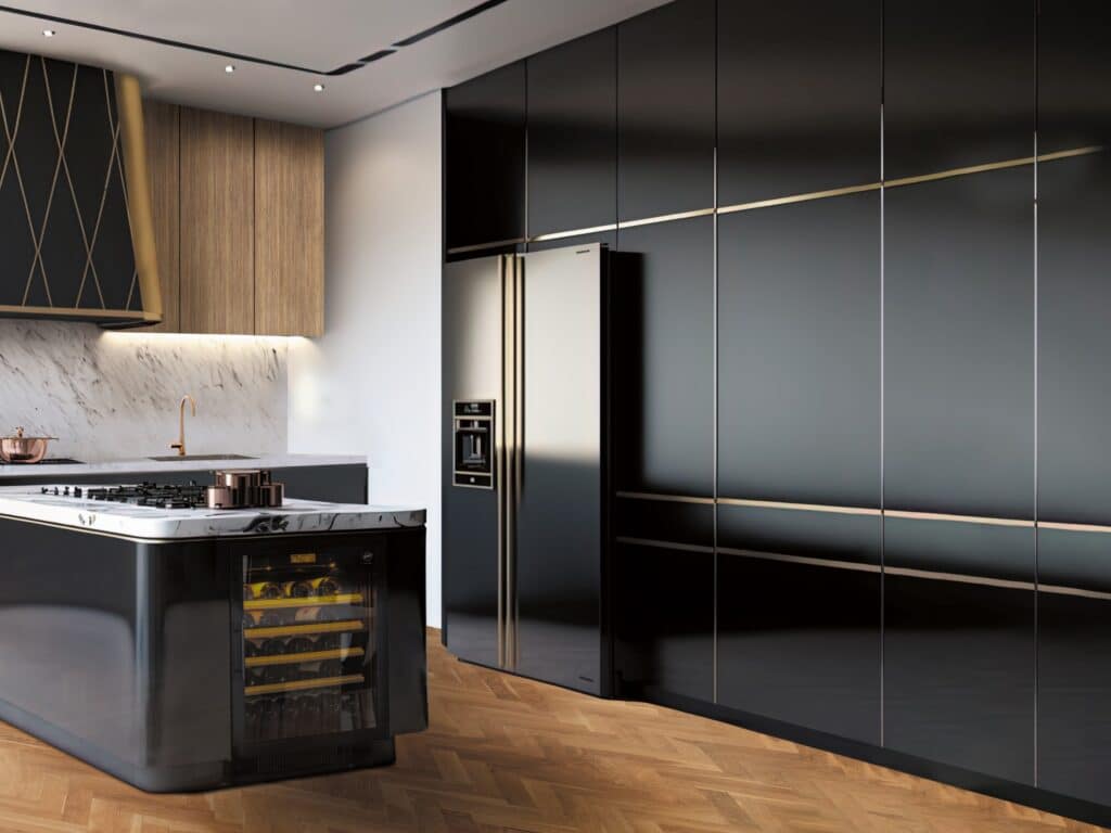 Compact inbouw wijnkast