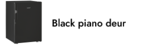 Black piano deur Humidor
