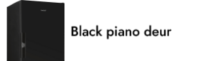 Black piano deur