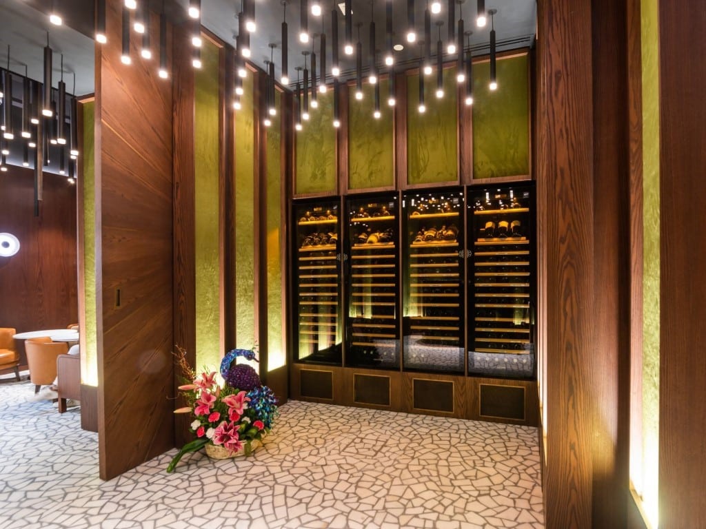 Compact inbouw wijnkoelkasten in Restaurant Sumosan, Dubai