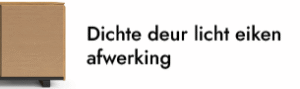dichte deur licht eiken ombouw
