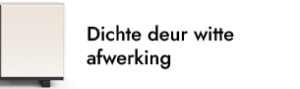 dichte deur witte ombouw