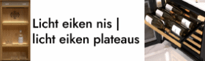 licht eiken nis | licht eiken plateaus