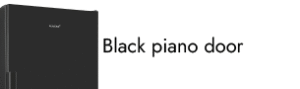 Black piano door