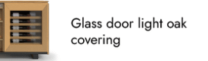 glass door light oak frame