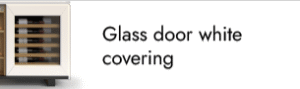 glass door white frame