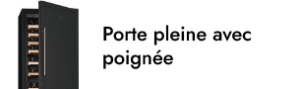 Porte fermée avec poignée