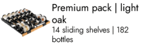Premium pack oak - 182 bottles