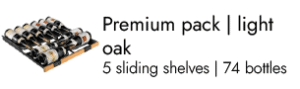 Premium pack oak - 74 bottles