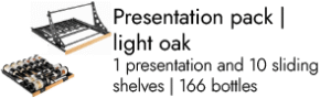 Presentation pack light oak - 166 bottles