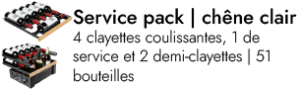 Service pack - 51 bouteilles de chêne