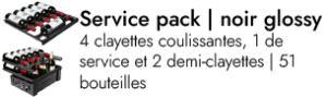 Service pack - 51 bouteilles noir