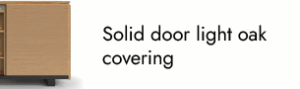 solid door light oak frame