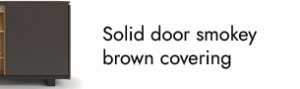Dark oak solid door