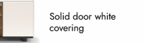 solid door white frame