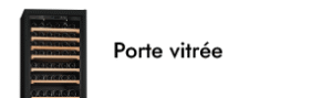 Porte en verre avec cadre noir