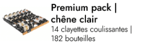 Pack Premium chêne - 182 bouteilles