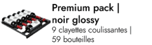 Pack Premium - 59 bouteilles noir