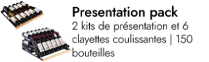 Pack de présentation - 150 bouteilles