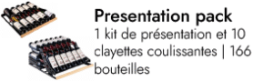 Pack de présentation - 166 bouteilles