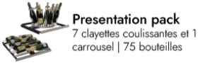 Pack de présentation - 75 bouteilles