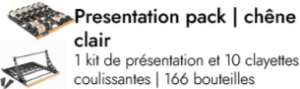Pack de présentation chêne clair - 166 bouteilles