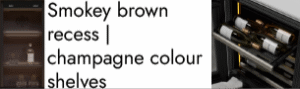 Smoke brown niche | champagne shelves