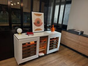 Harmonie in de showroom in Frankrijk