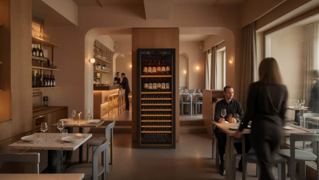 Wine cabinet from the Revelation series of EuroCave